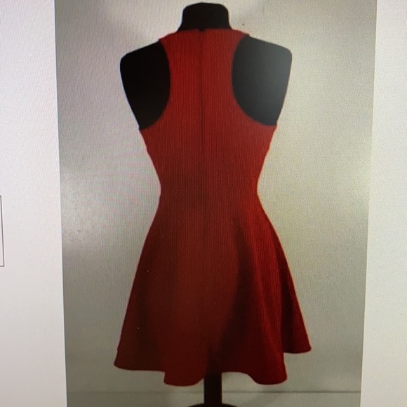 Elizabeth and James Magdelena Fit and Flare Dress in "Tang" (orange) size 0 - Picture 4 of 9